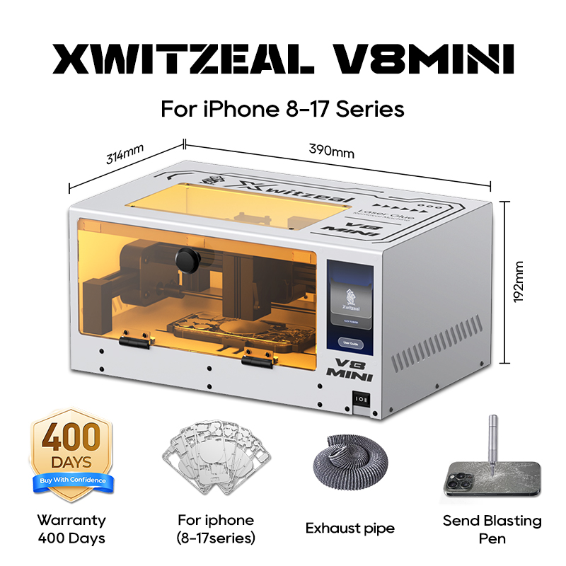 Electronics Repair Manual - Xwitzeal® V8 MINI Laser Glue Removal