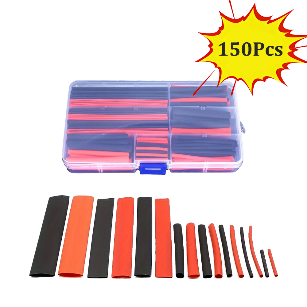 Electronics Repair Youtube - 150Pcs 2:1 Heat Shrink Tubing Kit