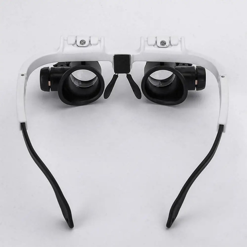 Electronics Repair Glasses - Hands Free LED Headband Magnifier Glasses