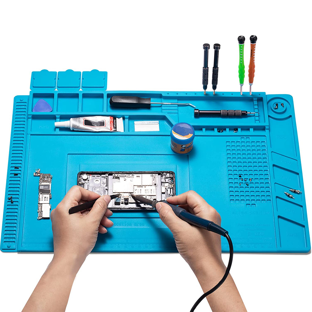 Soldering Station Mat Silicone – обзор и цена Electronics Repair Mat