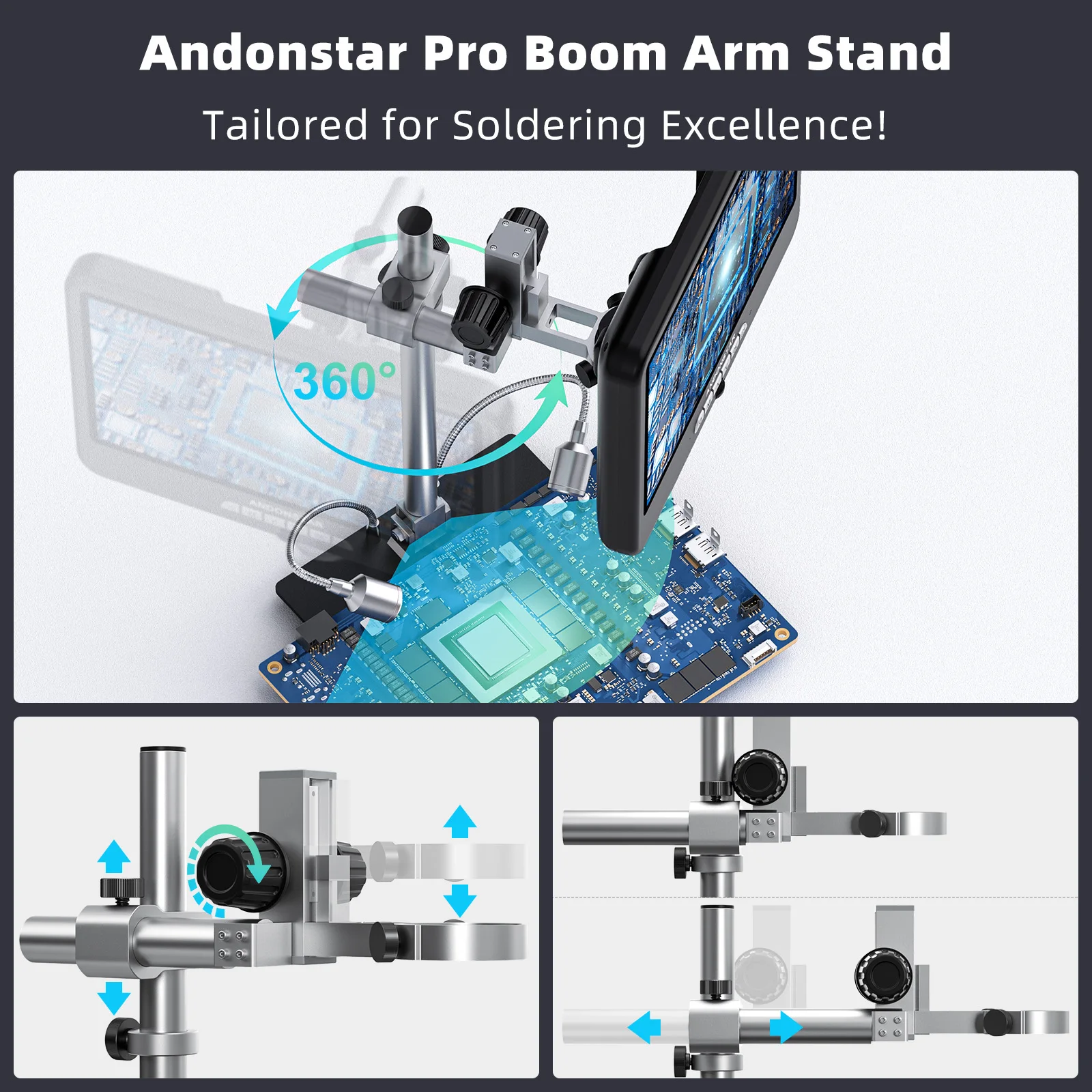 Andonstar AD210S-Pro 4K 60FPS  – обзор и цена Electronics Repair Microscope