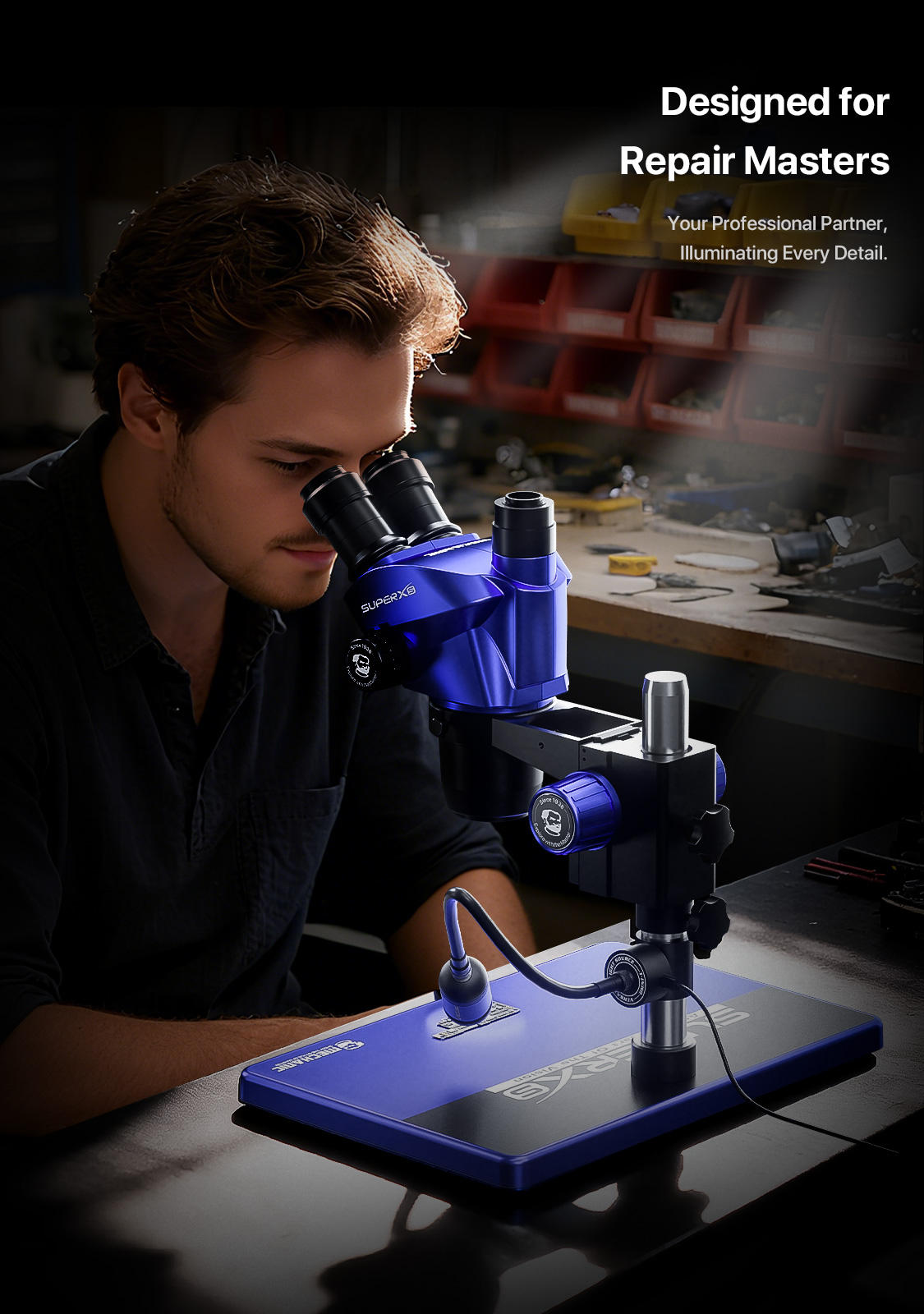 MECHANIC microscope universal  – обзор и цена Electronics Repair Microscope