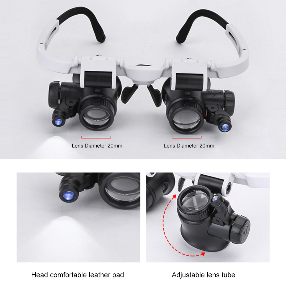 9892H Magnifying Glass 8X/15X/ – обзор и цена Electronics Repair Glasses