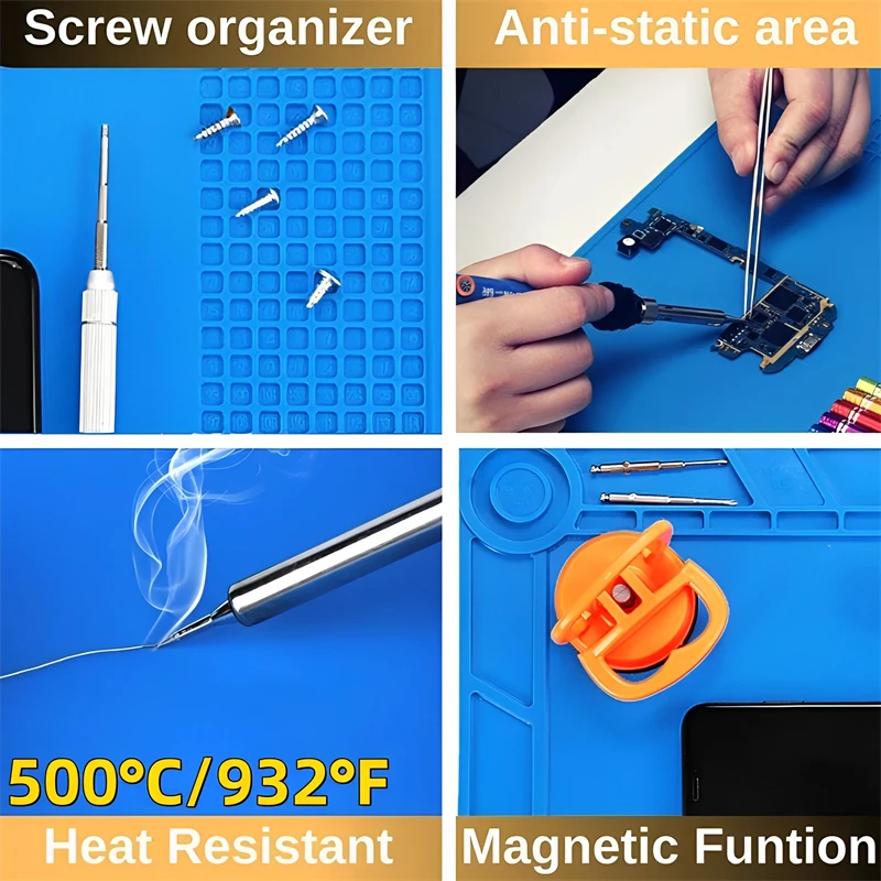 Silicone Soldering Mat ESD Ant – обзор и цена Electronics Repair Mat