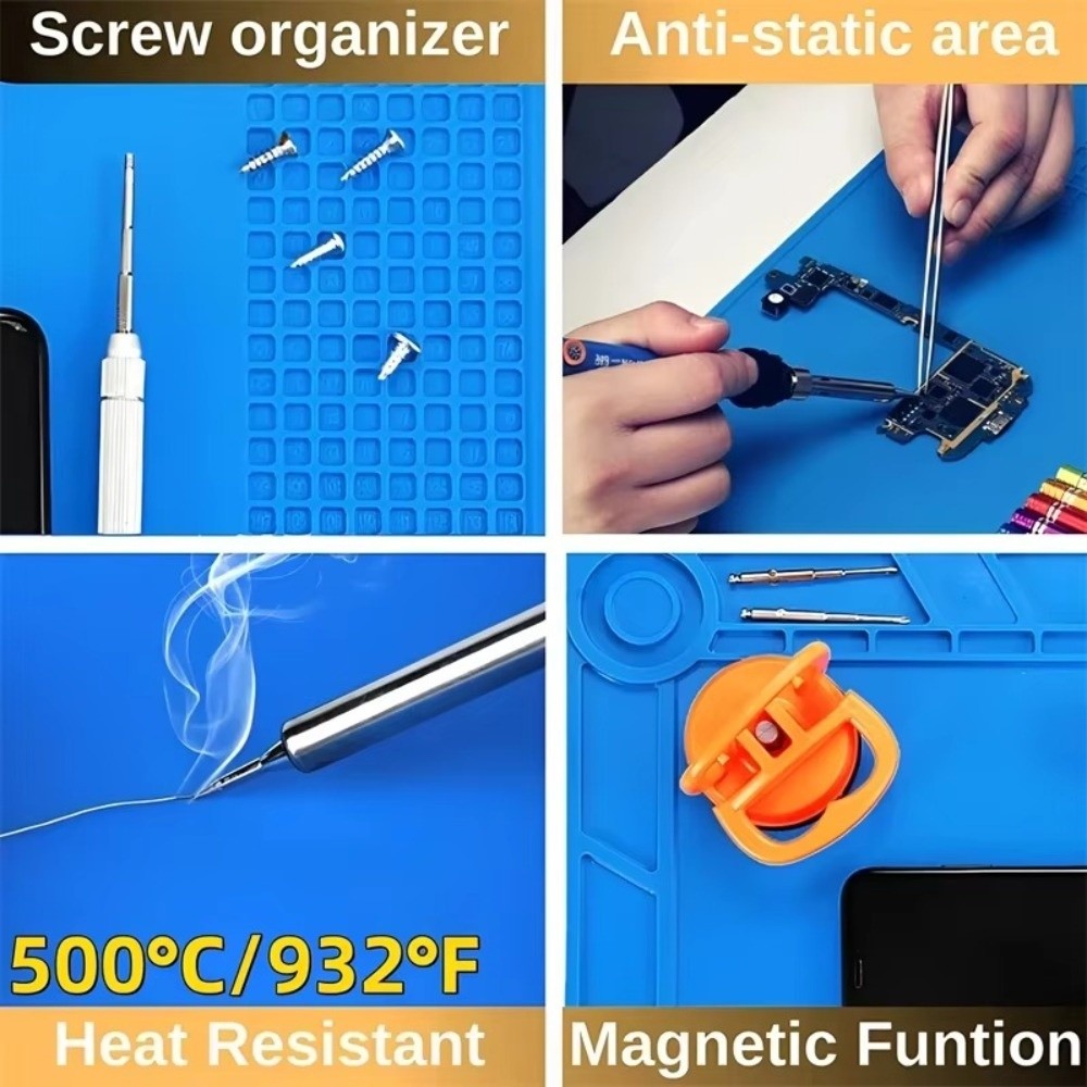Silicone Soldering Station Mat – обзор и цена Electronics Repair Mat