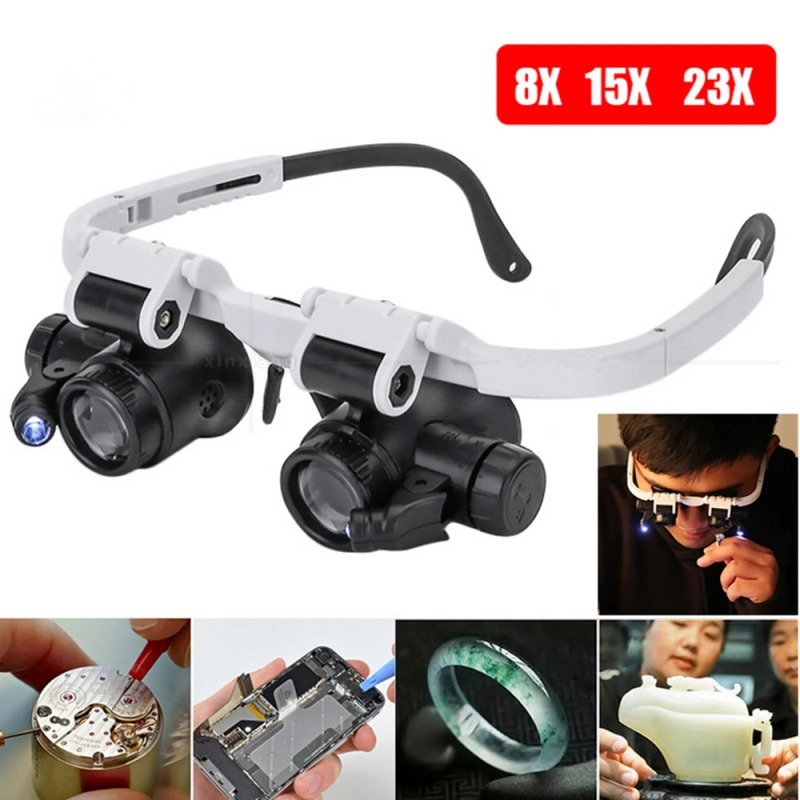 Hands Free LED Headband Magnif – обзор и цена Electronics Repair Glasses