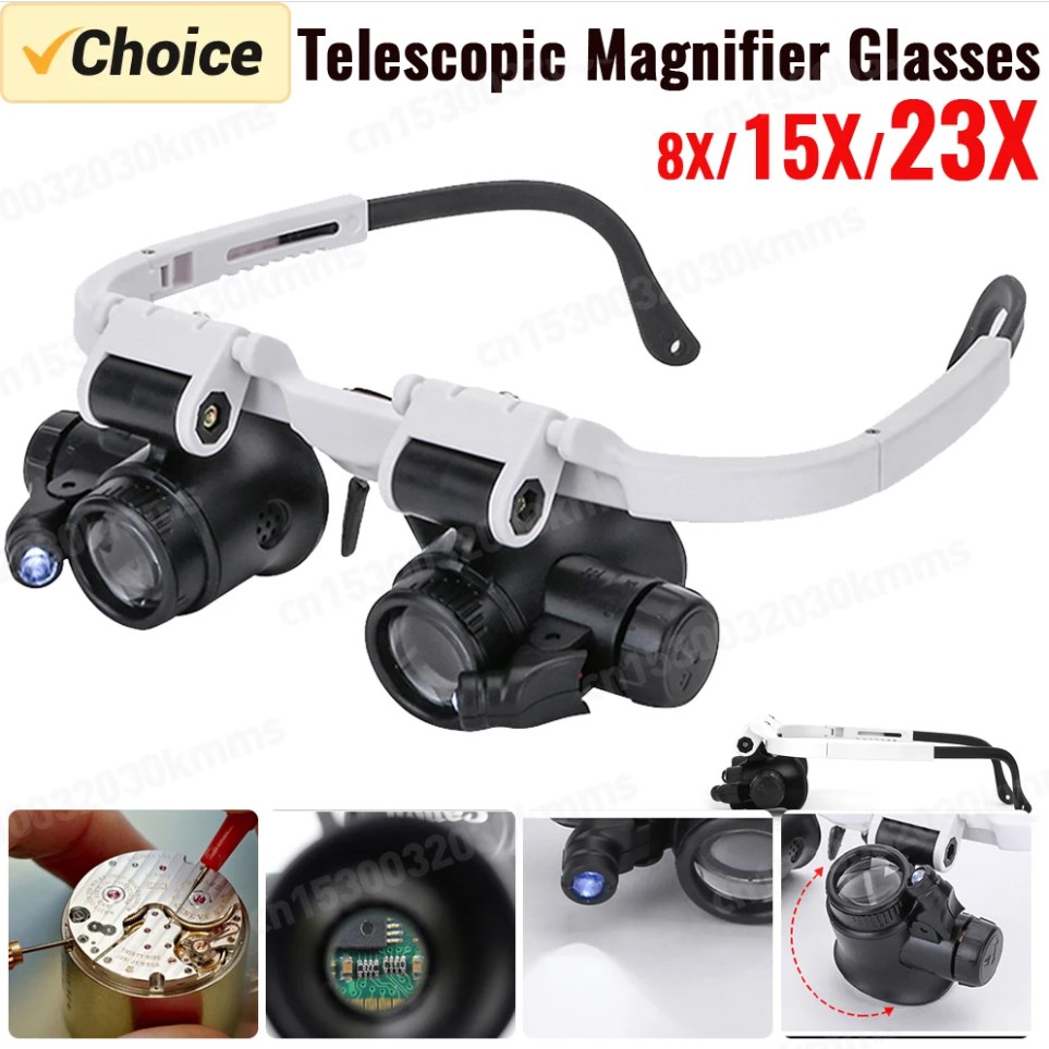 Head-Mounted Microscope Watch  – обзор и цена Electronics Repair Glasses