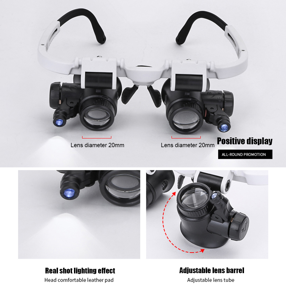 Head-Mounted Microscope Watch  – обзор и цена Electronics Repair Glasses